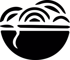 Noodles In Bowl Craft Design Svg File, Free Vectors File